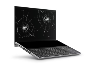 laptop damaged screen